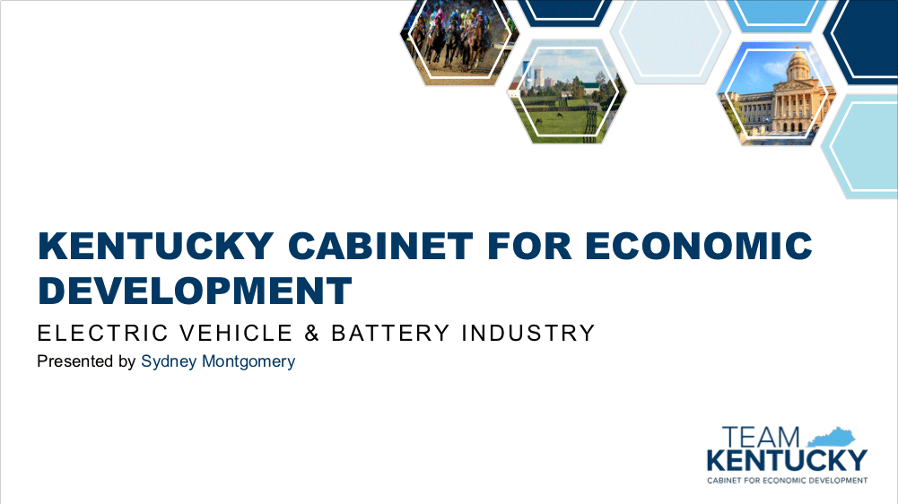 Understanding Kentucky's Target Markets: Electric Vehicle and Battery Industry